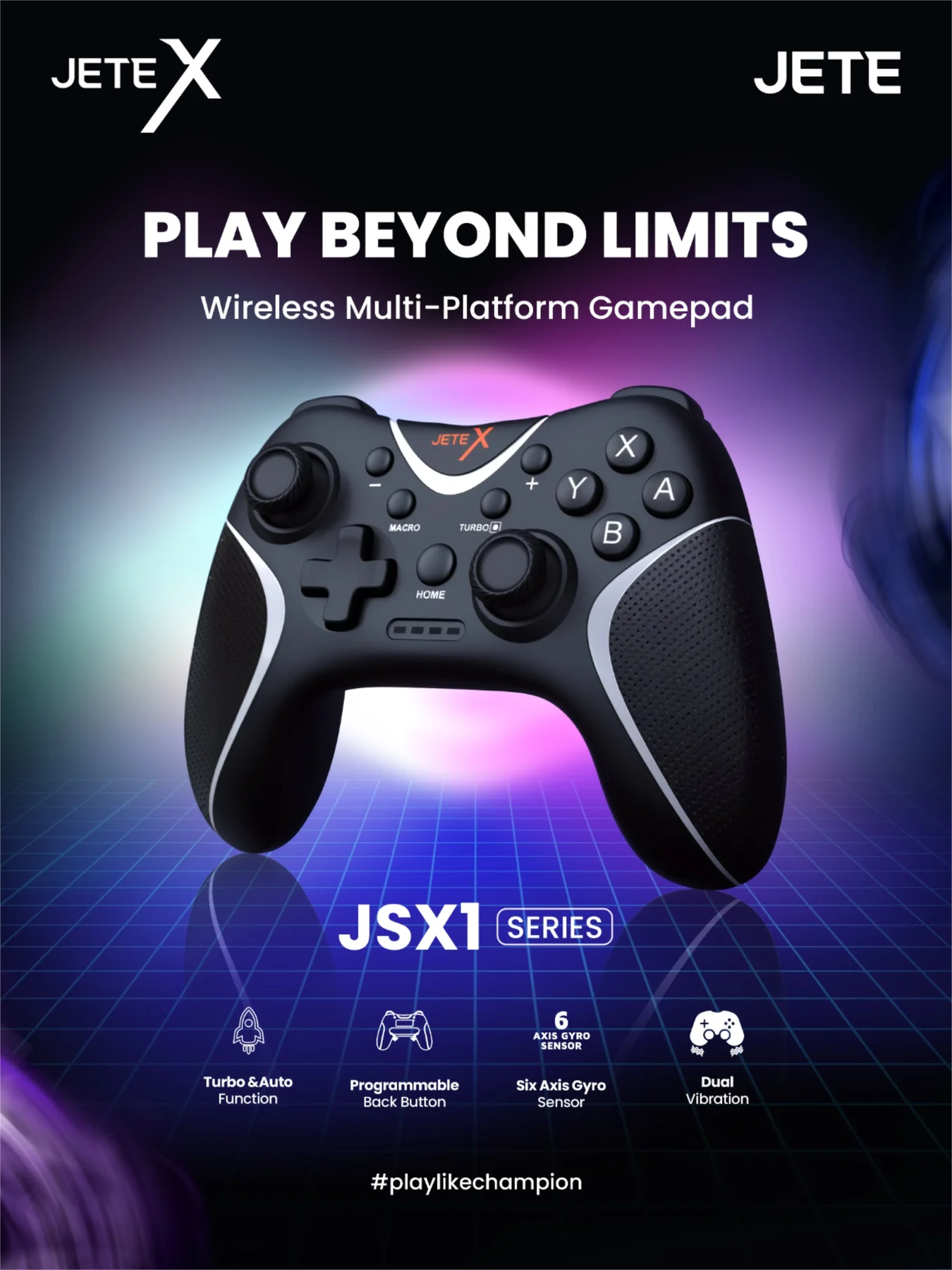 Wireless Game Controller Launch Poster Template