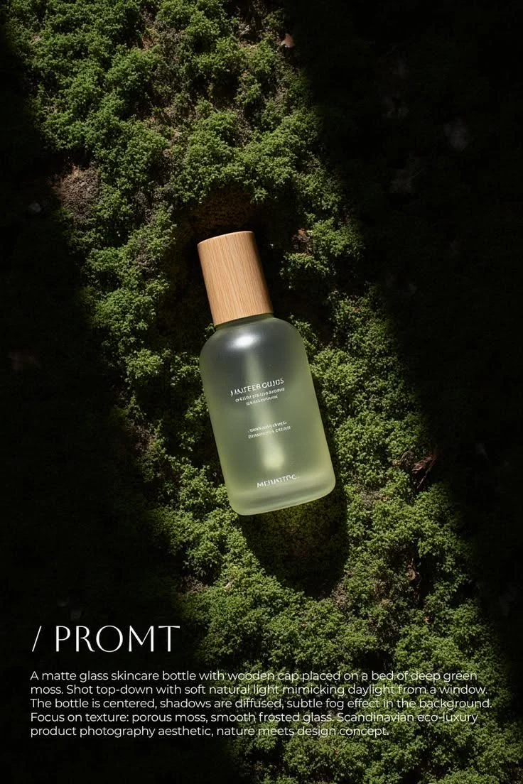 Forest Green Skincare Serum Poster Template