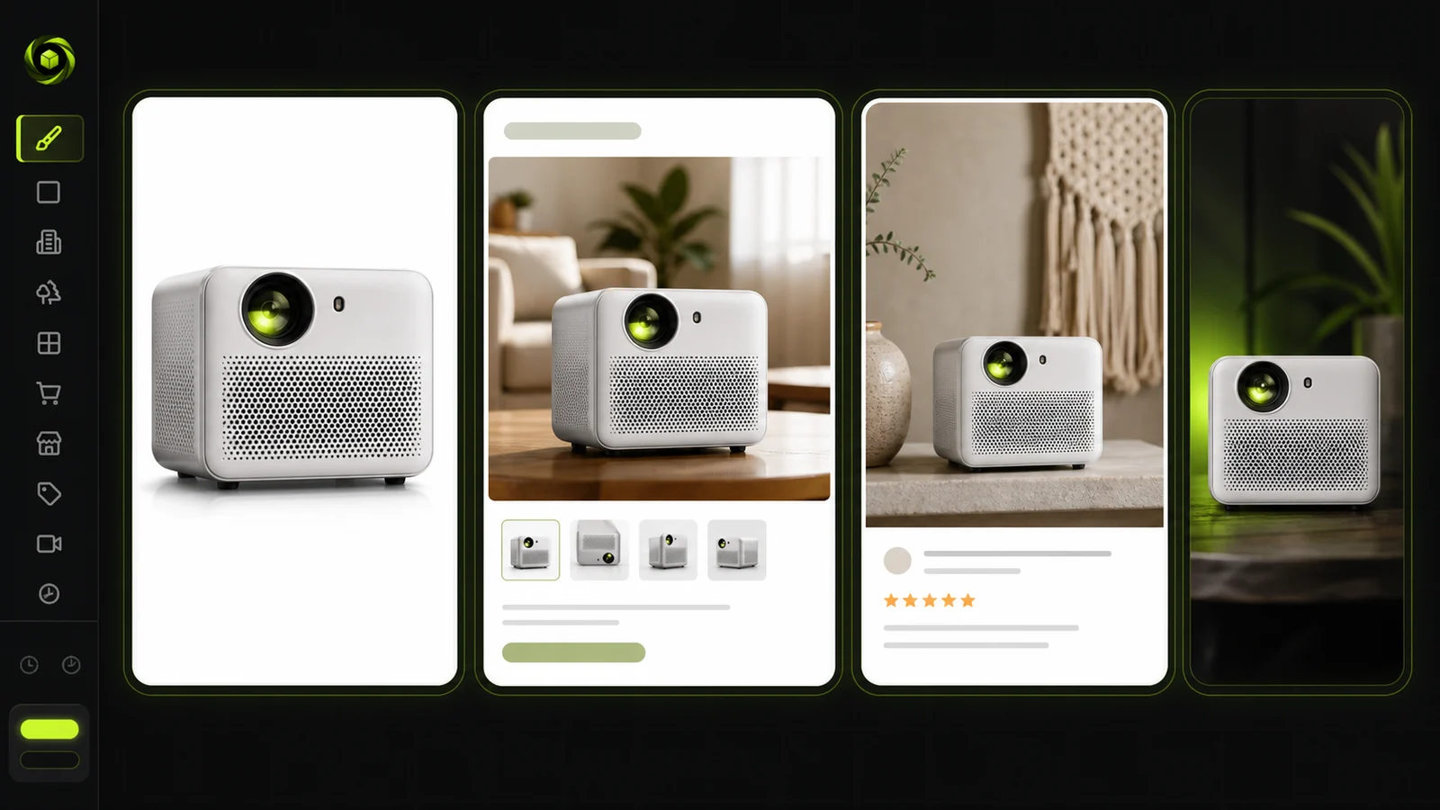 Marketplace-ready product image outputs for ecommerce channels.
