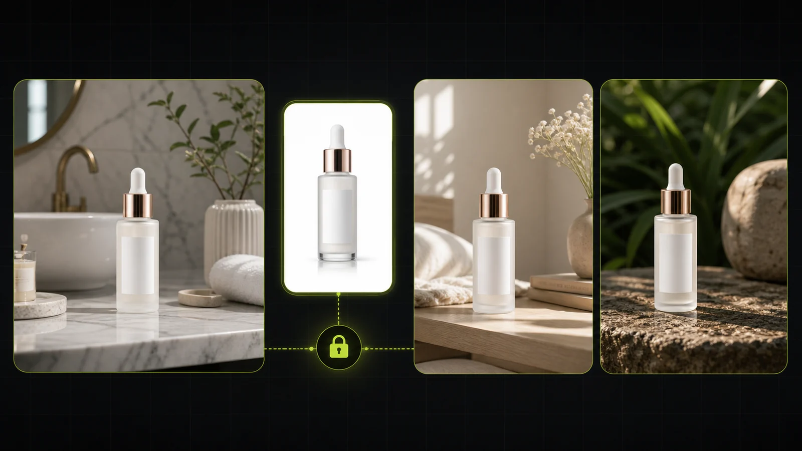 Lifestyle scene generation while preserving ecommerce product identity.