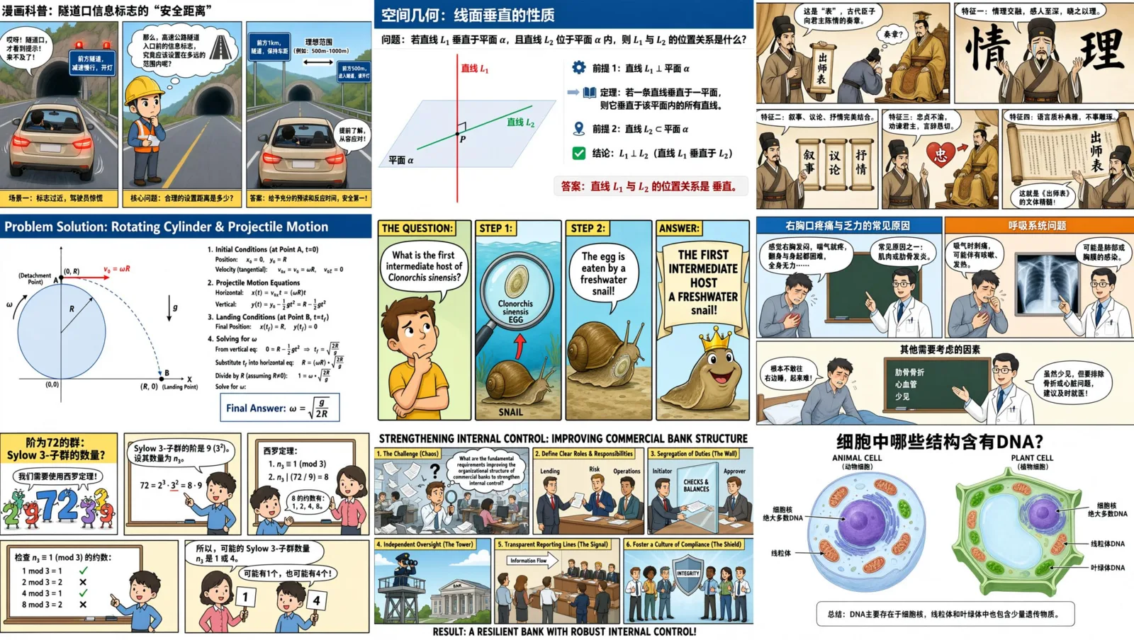 3×3 Complex Infographic Grid