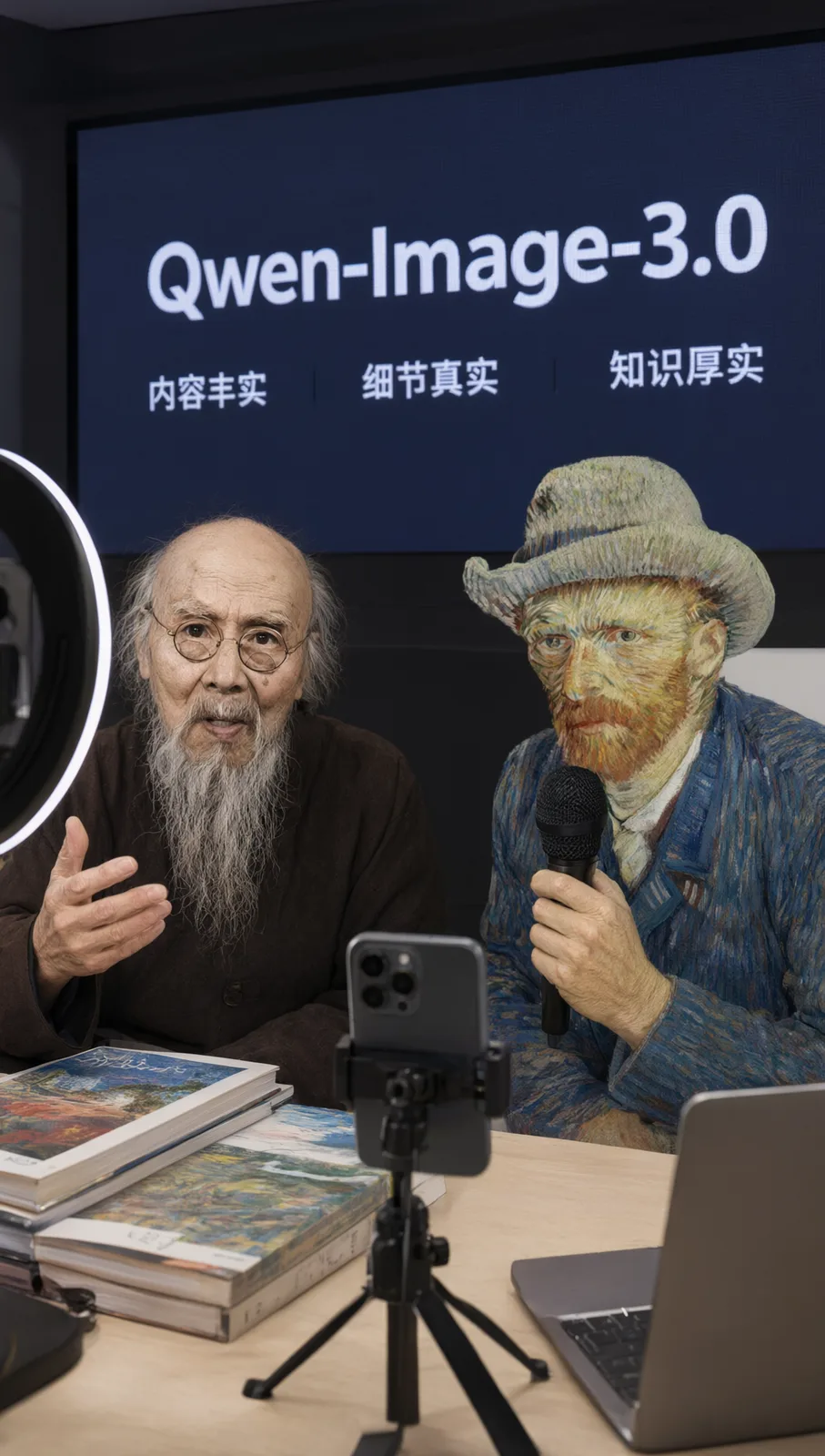 Qi Baishi and Van Gogh Livestream